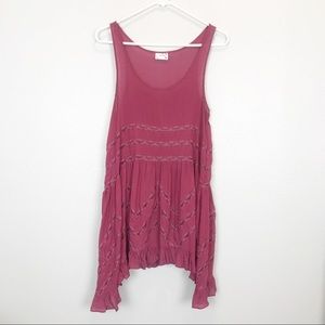 Free People Voile and Lace Dress With Polka Dots